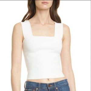 Alice + Olivia white tank